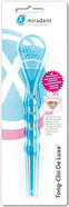 Miradent Tongue Cleaner Tong Clin De Luxe, Blue, Pack of 1