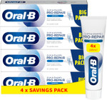 Oral-B Gum & Enamel Pro-Repair Original Toothpaste 400 ml (100 ml x 4), Shipped in Eco-Friendly Recycled Carton
