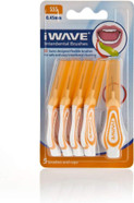 iWave Interdental Brushes Fine Size 1.1 mm Purple Pack of 5  Interdental Cleaning Brushes for Total Teeth Cleaning Plaque Removal Tool