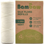 Bambaw Dental Floss | Mint Green Floss | Candelilla Wax | Zero Waste Dental Floss | Refillable Box (Vegan Floss - 2 Refills) Bambaw Dental Floss | Mint Green Floss | Candelilla Wax | Zero Waste Dental Floss | Refillable Box (Vegan Floss - 2 Refills)