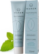 Waken, 75Ml, Peppermint Toothpaste, Fresh & Cool Natural Flavour, Lightly Foaming, with Fluoride, No Artificial Colours, Thoughtful Packaging, Recycled Aluminium Tube, Vegan Toothpaste (Pack of 2) Waken, 75Ml, Peppermint Toothpaste, Fresh & Cool Natural Flavour, Lightly Foaming, with Fluoride, No Artificial Colours, Thoughtful Packaging, Recycled Aluminium Tube, Vegan Toothpaste (Pack of 2)
