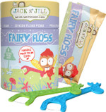 Jack N' Jill Fairy Floss - 30 Individually Wrapped Dental Flossers, Slides Easily Between Teeth, Kids Floss Picks with 4 Colours, Cute Handle Made from Corn, Make Flossing Fun for Children Jack N' Jill Fairy Floss - 30 Individually Wrapped Dental Flossers, Slides Easily Between Teeth, Kids Floss Picks with 4 Colours, Cute Handle Made from Corn, Make Flossing Fun for Children