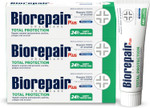 Biorepair Plus Total Protection Toothpaste - 200mg/g microRepair Fluoride Free Hydroxyapatite Toothpaste Repairs The Enamel and Fights Oral Cavity Bacteria 3-Pack Biorepair Plus Total Protection Toothpaste - 200mg/g microRepair Fluoride Free Hydroxyapatite Toothpaste Repairs The Enamel and Fights Oral Cavity Bacteria 3-Pack