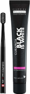 Curaprox Black is White Toothpaste, 60ml + CS 5460 Ultra-Soft Toothbrush - Activated Charcoal Whitening Toothpaste Set, 2 Count (Pack of 1)