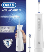 Oral-B Aquacare 6 Pro-Expert Water Flosser, Plaque Remover For Teeth Featuring Oxyjet Technology, Oral Irrigator With 6 Cleaning Modes, 2 Pin UK Plug