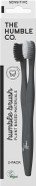 THE HUMBLE CO. - Adult Black Toothbrush - Sensitive Bristles - Developed by Dentists - Plant-Based Materials - 100% Recyclable for Eco-Friendly Oral Care - 1 Pack with 2 Toothbrushes THE HUMBLE CO. - Adult Black Toothbrush - Sensitive Bristles - Developed by Dentists - Plant-Based Materials - 100% Recyclable for Eco-Friendly Oral Care - 1 Pack with 2 Toothbrushes