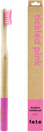 f.e.t.e | Tickled Pink Bamboo Toothbrush | Biodegradable & Compostable Handle | Recyclable Soft Bristles | Sustainable | Vegan f.e.t.e | Tickled Pink Bamboo Toothbrush | Biodegradable & Compostable Handle | Recyclable Soft Bristles | Sustainable | Vegan
