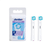 Jordan® | Replacement Toothbrush Head for Electric Toothbrush with Oscillation and Rotation Technology | for Extra Gentle Cleaning | Oral B Compatible | Pack of 2 Jordan® | Replacement Toothbrush Head for Electric Toothbrush with Oscillation and Rotation Technology | for Extra Gentle Cleaning | Oral B Compatible | Pack of 2