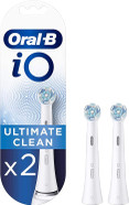 Oral-B iO Ultimate Clean Electric Toothbrush Head, Twisted & Angled Bristles for Deeper Plaque Removal, Pack of 2 Toothbrush Heads, White Oral-B iO Ultimate Clean Electric Toothbrush Head, Twisted & Angled Bristles for Deeper Plaque Removal, Pack of 2 Toothbrush Heads, White