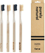 f.e.t.e | Purely Natural Bamboo Toothbrushes | Biodegradable & Compostable Handle | Recyclable Medium Bristles | Sustainable | Vegan f.e.t.e | Purely Natural Bamboo Toothbrushes | Biodegradable & Compostable Handle | Recyclable Medium Bristles | Sustainable | Vegan