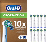 Oral-B Pro Cross Action Original Electric Toothbrush Head, Pack of 10 Replacement Toothbrush Heads, Suitable for Mailbox, White Oral-B Pro Cross Action Original Electric Toothbrush Head, Pack of 10 Replacement Toothbrush Heads, Suitable for Mailbox, White