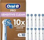 Oral-B Pro Sensitive Clean Toothbrush Heads, Pack of 10 Counts, Suitable for Mailbox Oral-B Pro Sensitive Clean Toothbrush Heads, Pack of 10 Counts, Suitable for Mailbox