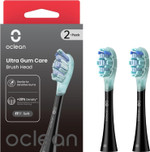 Oclean Replacement Toothbrush Heads, Firm Teeth Whitening Bristles, 2-Pack, Black, Compatible with All Oclean Adult Electric Toothbrushes (Ultra White) Oclean Replacement Toothbrush Heads, Firm Teeth Whitening Bristles, 2-Pack, Black, Compatible with All Oclean Adult Electric Toothbrushes (Ultra White)