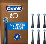 Oral-B iO Ultimate Clean Original Electric Toothbrush Head, Twisted & Angled Bristles for Deeper Plaque Removal, Pack of 6 Toothbrush Heads, Suitable for Mailbox, Black Oral-B iO Ultimate Clean Original Electric Toothbrush Head, Twisted & Angled Bristles for Deeper Plaque Removal, Pack of 6 Toothbrush Heads, Suitable for Mailbox, Black
