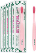 Euthymol Whitening Toothbrush (White, 6 Count) - Premium Soft Dual-Tension Bristles. Advanced Plaque Removal, Stain Reduction Euthymol Whitening Toothbrush (White, 6 Count) - Premium Soft Dual-Tension Bristles. Advanced Plaque Removal, Stain Reduction