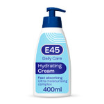 E45 Daily Hydrating Cream 400 ml for all Skin Types Long Lasting Moisturisation - Non-Greasy Moisturiser and Fast Absorption - Perfume-Free Body Face Hand Cream - Dermatologically Tested E45 Daily Hydrating Cream 400 ml for all Skin Types Long Lasting Moisturisation - Non-Greasy Moisturiser and Fast Absorption - Perfume-Free Body Face Hand Cream - Dermatologically Tested