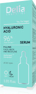 Delia Cosmetics - Filling Serum - Hyaluronic Acid - Mature Skin - Reduces Wrinkles. Improves Elasticity. Delay Aging Process - Moisturised, Firm Skin - Vegan - 30ml Delia Cosmetics - Filling Serum - Hyaluronic Acid - Mature Skin - Reduces Wrinkles. Improves Elasticity. Delay Aging Process - Moisturised, Firm Skin - Vegan - 30ml