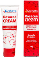 Grahams Natural Rosacea Cream - Clinically Proven Anti-Redness Treatment for Face to Soothe, Moisturise, Hydrate & Calm Sensitive Rosacea-Prone Skin | Hypoallergenic, Steroid-Free (75g) Grahams Natural Rosacea Cream - Clinically Proven Anti-Redness Treatment for Face to Soothe, Moisturise, Hydrate & Calm Sensitive Rosacea-Prone Skin | Hypoallergenic, Steroid-Free (75g)