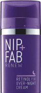 Nip + Fab Retinol Fix Overnight 0.1% Retinol Cream for Face with Hyaluronic Acid, Pro-Age Facial Cream for Pigmentation and Age Dark Spots, 50 ml (Pack of 1)