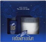 Feather & Down Sweet Dream Gift of Sleep Set (50ml Pillow Spray & 140g Calming Candle) - Lavender & Chamomile Essential Oils to Help Prepare You for a restful Night's Sleep Feather & Down Sweet Dream Gift of Sleep Set (50ml Pillow Spray & 140g Calming Candle) - Lavender & Chamomile Essential Oils to Help Prepare You for a restful Night's Sleep