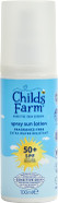 Childs Farm Kids & Baby Sun Lotion Spray SPF 50+ | UVA & UVB Very High Protection | Extra Water Resistant | Fragrance Free | Suitable for Dry, Sensitive Skin, 100ml