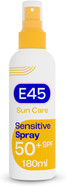 E45 Sun Body Cream Spray for Sensitive Skin. Hydrating Sun Spray with very high UVA and UVB protection and SPF 50+. Instantly Moisturising for Dry Skin, Sensitive Skin and Eczema Prone Skin - 180 ml E45 Sun Body Cream Spray for Sensitive Skin. Hydrating Sun Spray with very high UVA and UVB protection and SPF 50+. Instantly Moisturising for Dry Skin, Sensitive Skin and Eczema Prone Skin - 180 ml