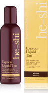 He-Shi Self Tan Express Instant Fake Tan Liquid Bronze Natural Quick Dry Formula with Tropical Smell - Vegan & Cruelty Free - Medium Bronzing Glow (150ml) He-Shi Self Tan Express Instant Fake Tan Liquid Bronze Natural Quick Dry Formula with Tropical Smell - Vegan & Cruelty Free - Medium Bronzing Glow (150ml)