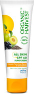 Organic Harvest Sunscreen SPF 60 For All Skin Type | For Women & Men with Blue Light Technology, Protects From Harmful UVA & UVB Rays | 100% American Certified Organic, Sulphate & Paraben Free - 100gm Organic Harvest Sunscreen SPF 60 For All Skin Type | For Women & Men with Blue Light Technology, Protects From Harmful UVA & UVB Rays | 100% American Certified Organic, Sulphate & Paraben Free - 100gm
