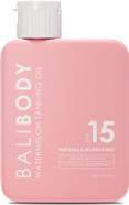 Bali Body Watermelon Tanning Oil SPF 15 | Melanin Stimulator for Sun Protection | Infused with Natural Oil | Fruity Scent Summer Essential for Golden Deep Glow | Vegan, Cruelty Free (100ml/3.4 fl oz) Bali Body Watermelon Tanning Oil SPF 15 | Melanin Stimulator for Sun Protection | Infused with Natural Oil | Fruity Scent Summer Essential for Golden Deep Glow | Vegan, Cruelty Free (100ml/3.4 fl oz)