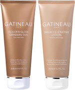 Gatineau - Tan Accelerating Lotion (200ml) + Golden Glow Gradual Tan (200ml) Duo Set, Total Body Glow, Natural Tanning For Face and Body Gatineau - Tan Accelerating Lotion (200ml) + Golden Glow Gradual Tan (200ml) Duo Set, Total Body Glow, Natural Tanning For Face and Body