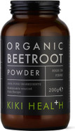 Kiki Health - Organic Beetroot Powder - 100% Pure, Rich Source of Dietary Nitrates - Natural Sweetener & Flavour - High in Fibre, Natural & Healthy Food Dye, Delicious Recipes - 200g