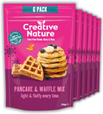Gluten Free Pancake & Waffle Mix (6 x 266g) | Creative Nature Vegan Pancake Mix | Nut Free, Dairy Free | Top 14 Allergen Free | 6 Pack Gluten Free Pancake & Waffle Mix (6 x 266g) | Creative Nature Vegan Pancake Mix | Nut Free, Dairy Free | Top 14 Allergen Free | 6 Pack