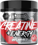 Warrior Creatine Monohydrate Powder + Energy 360g - Formulated as a Pre Workout to Fuel Performance and Support Muscle Recovery - Contains Caffeine & Vitamins - 80 Servings (Unflavoured) Warrior Creatine Monohydrate Powder + Energy 360g - Formulated as a Pre Workout to Fuel Performance and Support Muscle Recovery - Contains Caffeine & Vitamins - 80 Servings (Unflavoured)