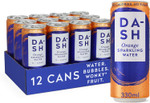 Dash Water Orange - 12 x Orange Flavoured Sparkling Spring Water - NO Sugar, NO Sweetener, NO Calories - Infused with Wonky Fruit (12 x 330ml cans) Dash Water Orange - 12 x Orange Flavoured Sparkling Spring Water - NO Sugar, NO Sweetener, NO Calories - Infused with Wonky Fruit (12 x 330ml cans)