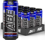 Applied Nutrition ABE Pre Workout Cans - All Black Everything Energy + Performance Drink, ABE Carbonated Beverage Sugar Free with Caffeine (Pack of 12 Cans x 330ml) (Energy Flavour)
