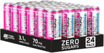 Optimum Nutrition Essential Amino Energy + Electrolytes, Ready to Drink Sugar Free EAA Energy Drink with Electrolytes and Caffeine, Workout Supplement for Men and Women, Pink Lemonade, 24x250 ml