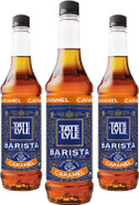 Tate & Lyle Caramel Coffee Syrup 750ml Fairtrade (3 Bottles, No Pump)