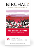 Birchall Tea | Red Berry & Flower | Fruit Tea | 1 Pack of 25 Enveloped Plant-Based Tea Bags