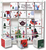 English Tea Shop Organic White Ornaments Advent Calendar Puzzle - 25 Loose Leaf Tea Pyramid Bags - 13 Different Flavours., 50 g