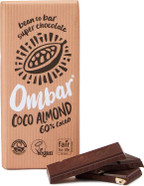 Vegan Chocolate Bar - Ombar Coco Almond - Organic Fair Trade Chocolate - Dairy and Gluten Free - Raw Cacao - 70g - Single Bar Vegan Chocolate Bar - Ombar Coco Almond - Organic Fair Trade Chocolate - Dairy and Gluten Free - Raw Cacao - 70g - Single Bar