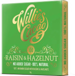 Willie's Cacao - No Added Sugar Chocolate bar - 100% Cacao with Hazelnut & Raisin - 50g x 12-100% cacao naturally sweetened with fruit and nuts - Vegan chocolate - Bean to bar Willie's Cacao - No Added Sugar Chocolate bar - 100% Cacao with Hazelnut & Raisin - 50g x 12-100% cacao naturally sweetened with fruit and nuts - Vegan chocolate - Bean to bar