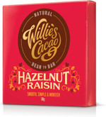Willie's Cacao - Hazelnut raisin 70% dark chocolate bar - 50g x 12 - Vegan chocolate - Artisan chocolate - Bean to bar Willie's Cacao - Hazelnut raisin 70% dark chocolate bar - 50g x 12 - Vegan chocolate - Artisan chocolate - Bean to bar