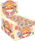 Swizzels Mega Double Lollies, Fruit Flavoured Lollipop Sweet Box (36 Lollipops per Box) Swizzels Mega Double Lollies, Fruit Flavoured Lollipop Sweet Box (36 Lollipops per Box)