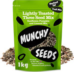 Munchy Seeds Lightly Toasted 3 Seed Mix, Pumpkin Seeds, Sunflower Seeds & Flaxseed, Free from Nuts, Seeds for Baking, Breakfast Cereals & Granola, Mixed Seeds to Eat, Mixed Seeds for Eating 500g Munchy Seeds Lightly Toasted 3 Seed Mix, Pumpkin Seeds, Sunflower Seeds & Flaxseed, Free from Nuts, Seeds for Baking, Breakfast Cereals & Granola, Mixed Seeds to Eat, Mixed Seeds for Eating 500g