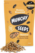 MUNCHY SEEDS - Honey Roasted, Sweet Mix of Sunflower & Pumpkin Seed, Protein Snack, Source of Fibre & Vitamin E, Gluten & Wheat-Free, for Kids & Adults, 450g MUNCHY SEEDS - Honey Roasted, Sweet Mix of Sunflower & Pumpkin Seed, Protein Snack, Source of Fibre & Vitamin E, Gluten & Wheat-Free, for Kids & Adults, 450g