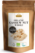 Ausha Organic CASHEW NUTS Whole 500g - UK Certified Organic by Soil Association - 1* GREAT TASTE AWARD Ausha Organic CASHEW NUTS Whole 500g - UK Certified Organic by Soil Association - 1* GREAT TASTE AWARD