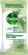 Dettol Anti-Bacterial Multi Surface Wipes Cleanser Large Wipes, Pack of 56