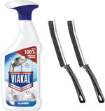 Limescale Remover Spray Bundle: Heavy Duty Limescale Remover Bathroom Cleaner Spray with 2 Bonus Crevice Cleaning Brushes - Ideal for Limescale Removal on Toilet, Shower & Kitchen Surfaces Limescale Remover Spray Bundle: Heavy Duty Limescale Remover Bathroom Cleaner Spray with 2 Bonus Crevice Cleaning Brushes - Ideal for Limescale Removal on Toilet, Shower & Kitchen Surfaces