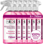 INEOS Next-Gen Cleaning Antibac Spray, 4.5L (750ml x 6), Multi-Room, Plant Powered, Limescale + Grease Remover, Kills 99.9% of Bacteria + Viruses, Rhubarb + Pomegranate, Packaging May Vary INEOS Next-Gen Cleaning Antibac Spray, 4.5L (750ml x 6), Multi-Room, Plant Powered, Limescale + Grease Remover, Kills 99.9% of Bacteria + Viruses, Rhubarb + Pomegranate, Packaging May Vary