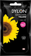 DYLON Hand Dye, Fabric Dye Sachet for Clothes, Soft Furnishings and Projects, 50 g - Sunflower Yellow